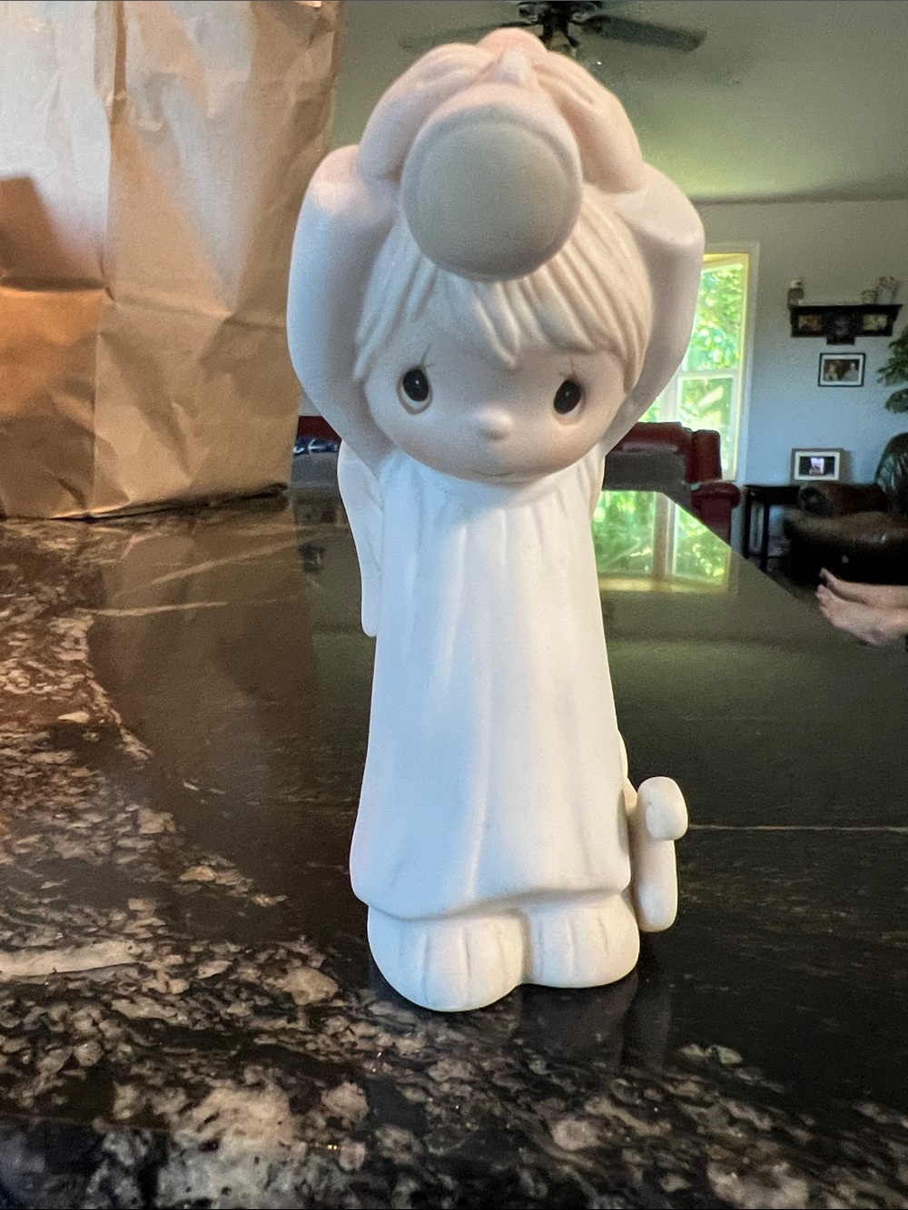 Vintage Jonathan & David 'The Heavenly Light' Figurine - White Porcelain